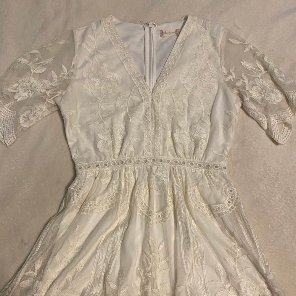 White lace romper